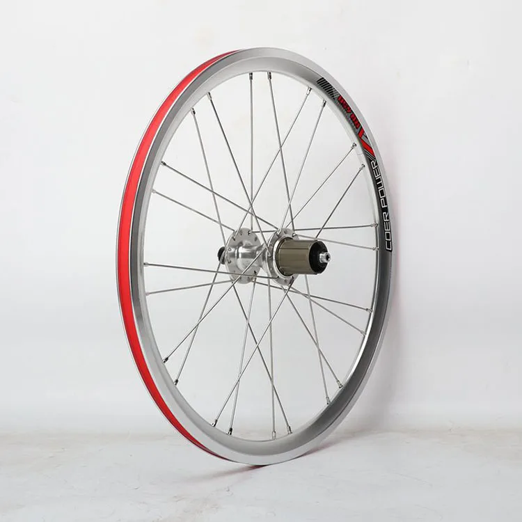 Folding Bike Wheelset 20 Inch Bicycle Wheel 11 speed 4 Bearing V Brake Folding Hubs Wheel set Bike Parts