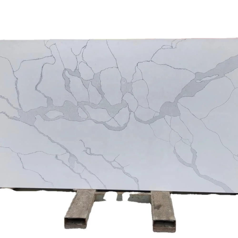 Цена кварцевой плиты Calacatta, столешница из искусственного камня, оптовая продажа, полированная поверхность