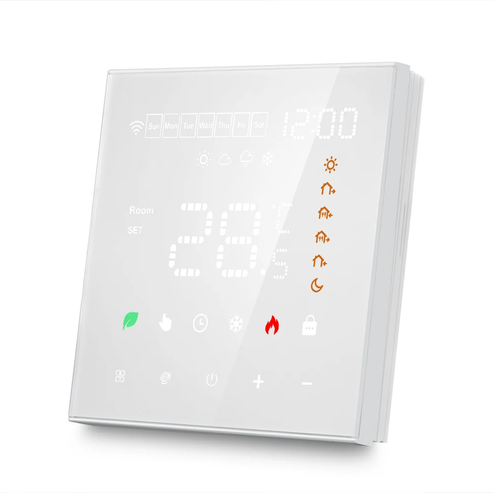 ME82 LED  WIFI  Black color room thermostat for underfloor heating