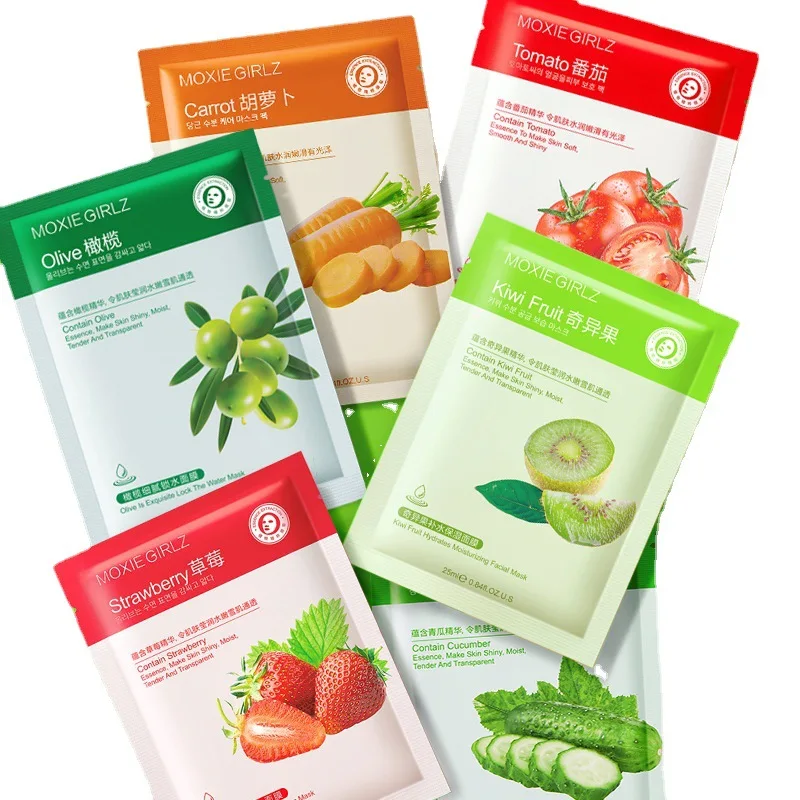 Belleza Korea Facial Mask Fruit beauty Facemask Skin Care Mascarillasl Facial Skin Care Mask Sheet Korean