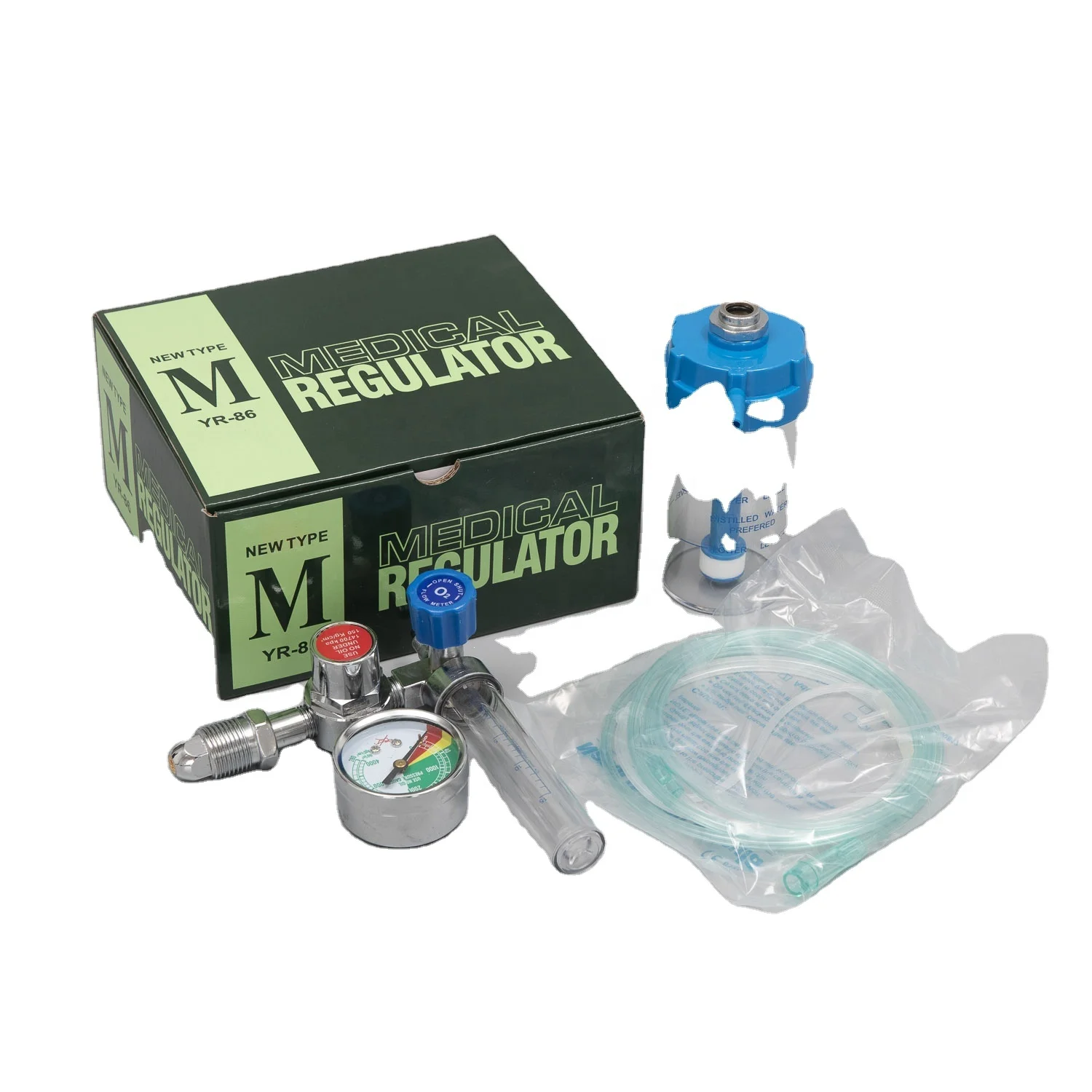 CE certificate medical oxygen cylinder pressure regulator hospital equipment oxygen regulator with humidifier