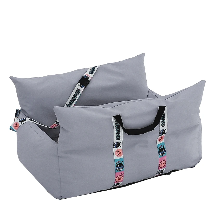 Car pet nest waterproof fabric easy to clean removable dogs nest portable home car safety seat