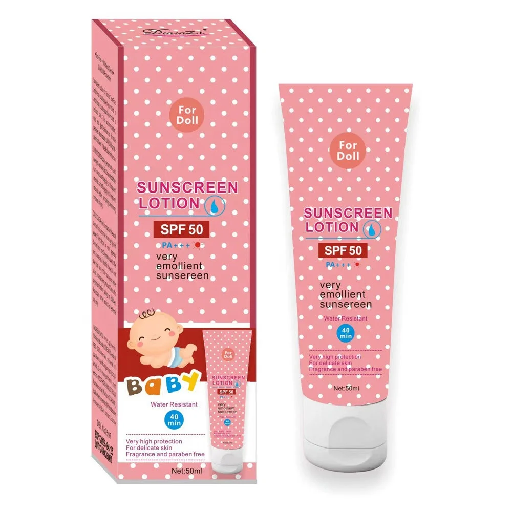 SPF 50 Sun Block Waterproof Natural Baby UVA/UVB High Sun Protection Cream Hydration Beauty Sunscreen Lotion