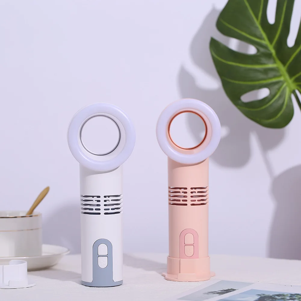 Factory Wholesale Leafless Light Night Mini Home Mini Handheld USB Portable Bladeless Fan