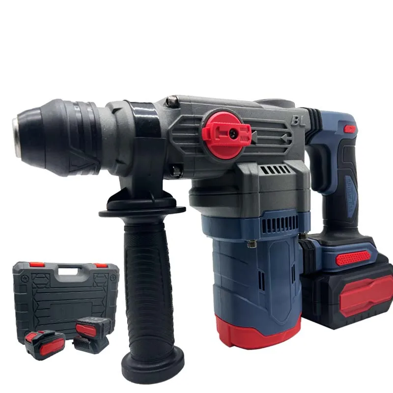 20V Heavy Duty Cordless Electric Rotary Hammer Drill with Lithium Rechargeable Battery