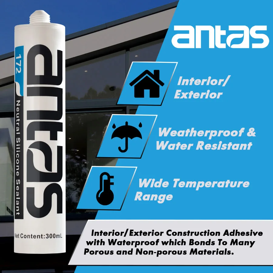 Antas Waterproof adhesive sealant orange silicone water resistant sealant