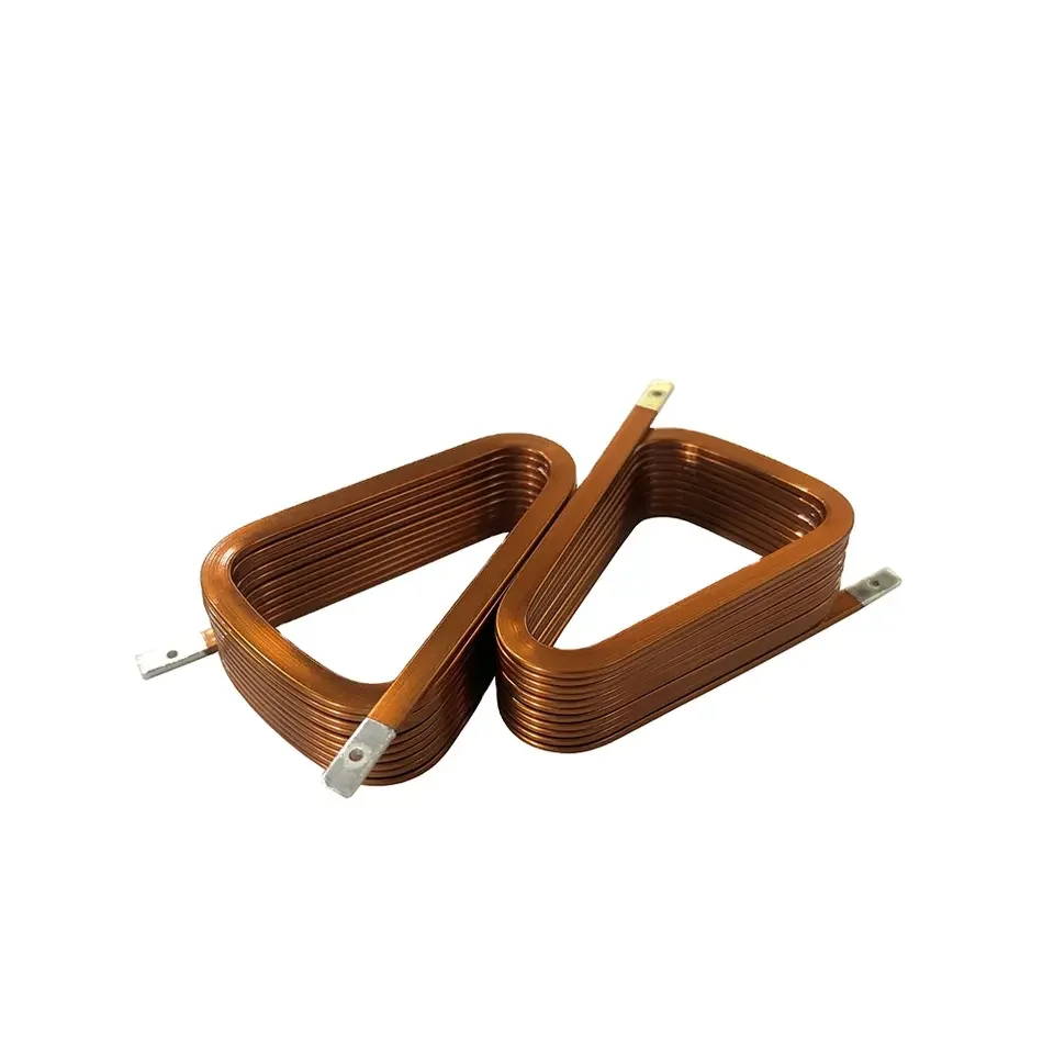 air coil flat copper wire inductor coil Photovoltaic inverter coil
