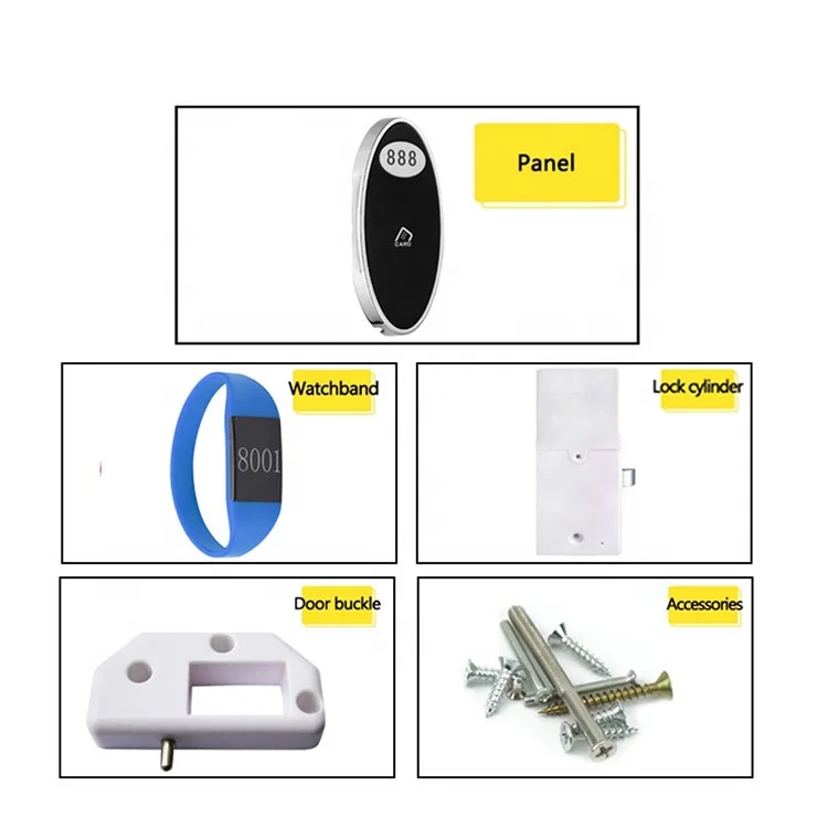 Умный дверной замок Keysecu, электрический цифровой Бесконтактный RFID-карта, замок для сауны