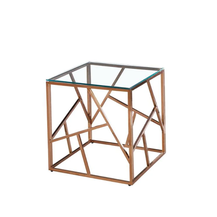 
 2019 Горячая Золото Нержавеющая Сталь диван боковой стол металлические боковые столы для гостиной современный  