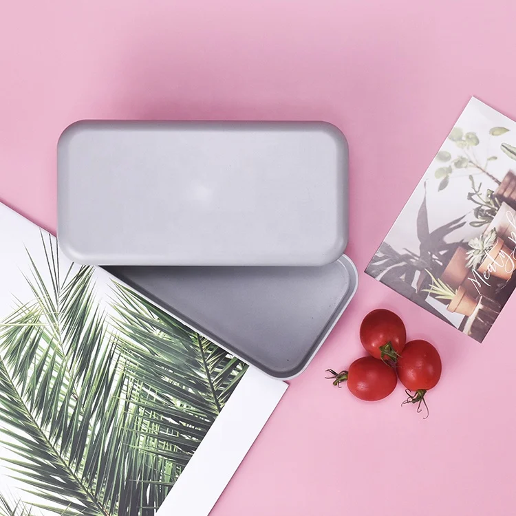 Food grade Food Container made from bamboo pla corn starch lunch box Rectangle Storage Bento Boxes for adults