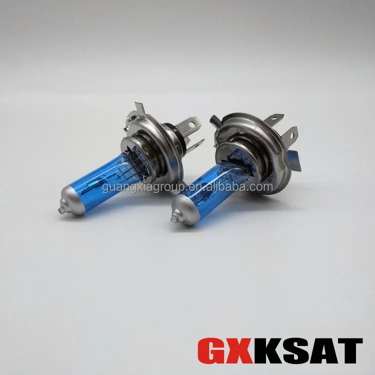 Auto Modify Parts Halogen Headlamp Bulb HS1 12V 35W Super White Color Blue Glass