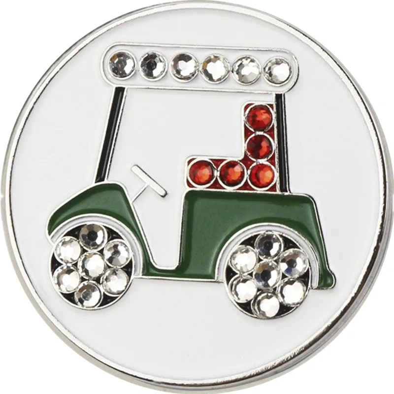 GOLTERS Crystal Golf Ball Marker Eshan Golf Ball Markers Magnetic Hat Clips Set Golf Bag Accessories Gift for Men Women Golfer
