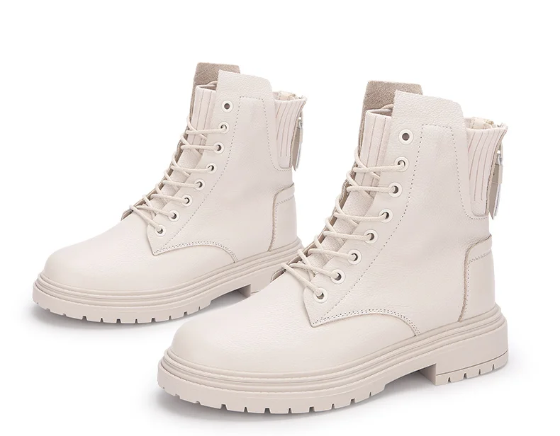 
2020 Fashion Top grade Ladies Outdoor Waterproof Boots Shoes Simple Women leather Boots 