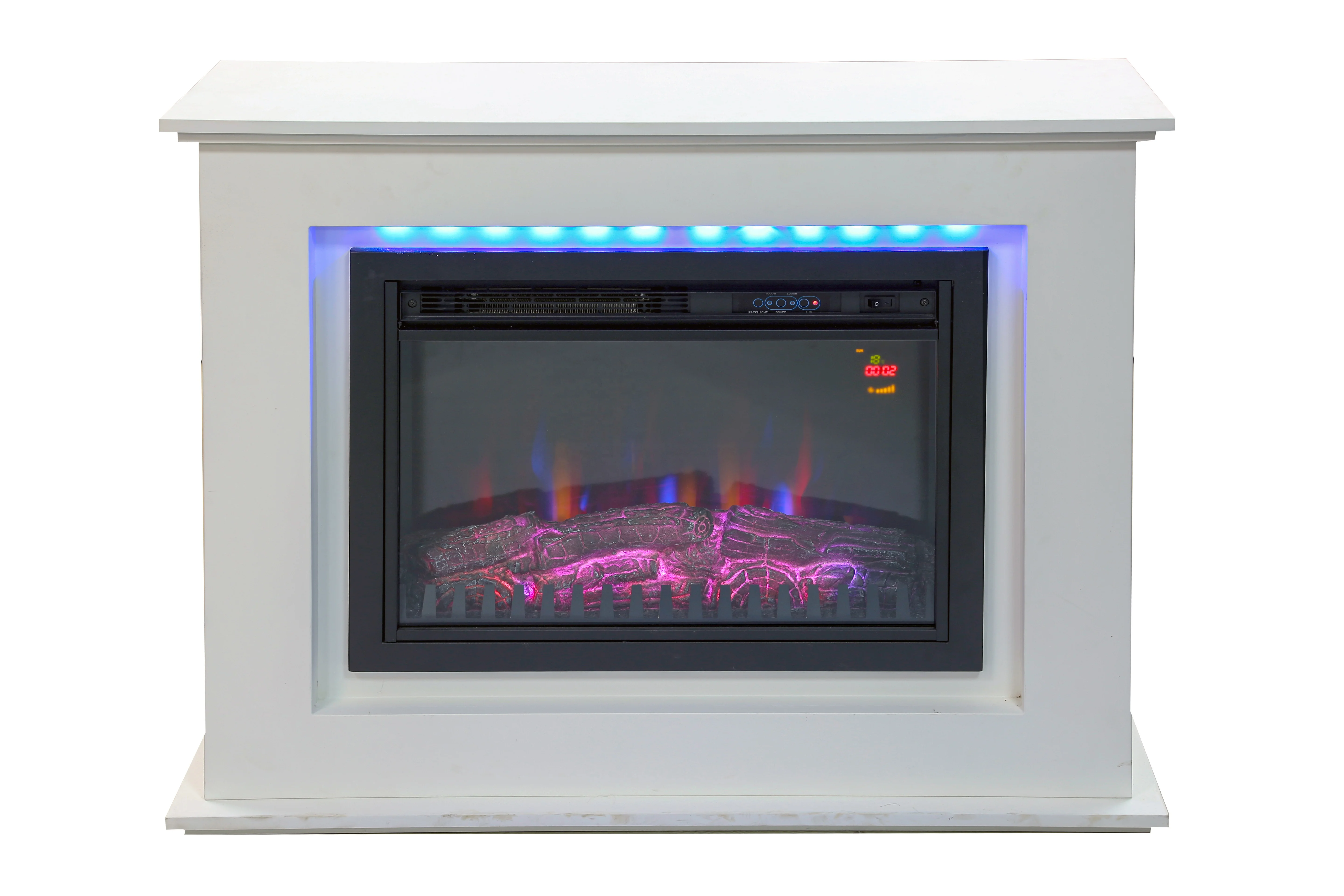Freestanding indoor heater  Insert log flame effect electric fireplace mantel