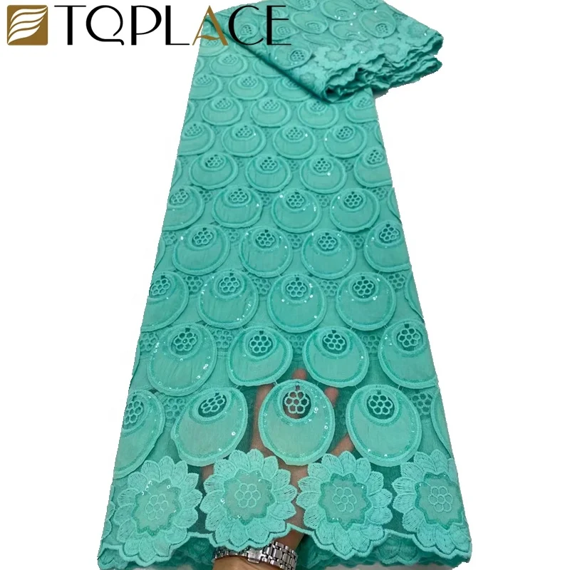 Tulle Lace Fabric with sequins Latest Design lace For Wedding Dress