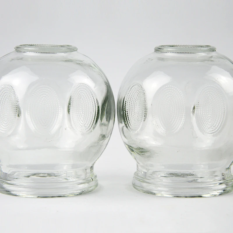 QUAN HE Jar No.2  Home glass cupping set cupping machine cupping machine fingerprint can five sizes a box of 252 hijama cups