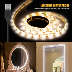 CanLing LED Vanity Mirror LED Lamp 5V USB Hollywood Makeup Lights Waterproof Dressing Table Bathroom Mirror Light LED Wall Lamp