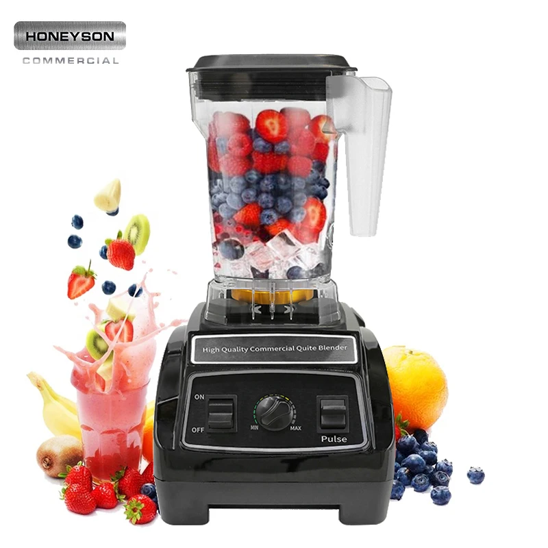 Professional Appliances Used Commercial Blender  Electric Plastic Commercial Juicer Machine with Push Button