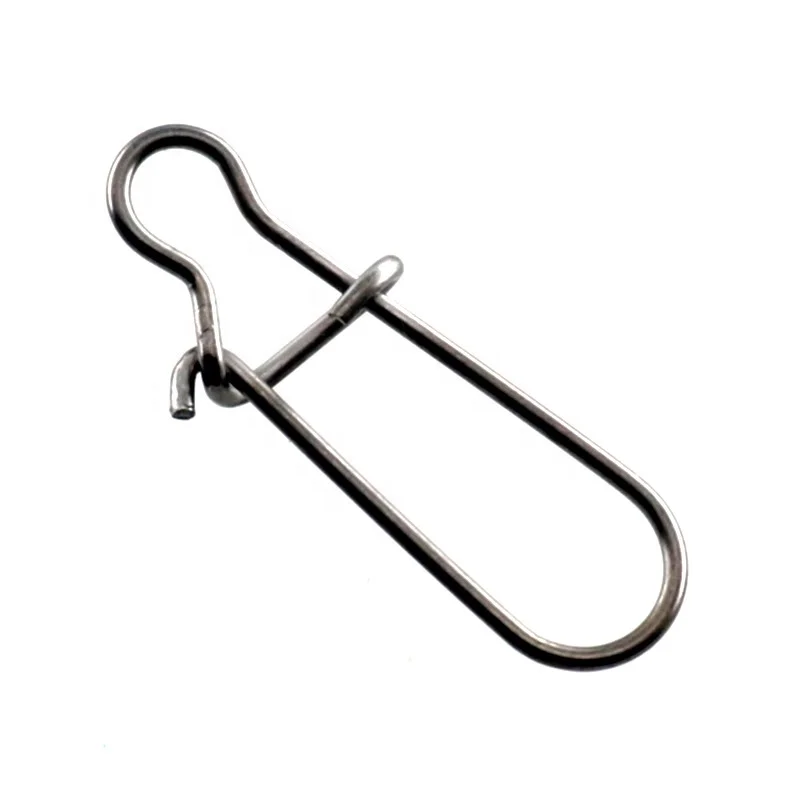 RISING Manufacturer 00#-8# Stainless Steel Hook line Connector Lure Accessories Duo Lock Snap Sea Fishing Swivels