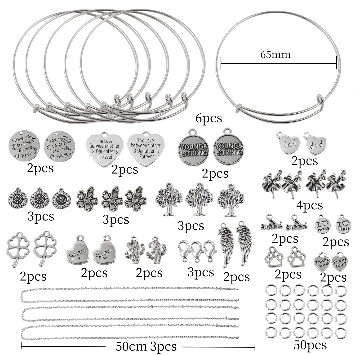 Vintage Earrings Sets Accessories Useful DIY Jewelry Making Kit Earring Beads Jewelry Making Tools Kit