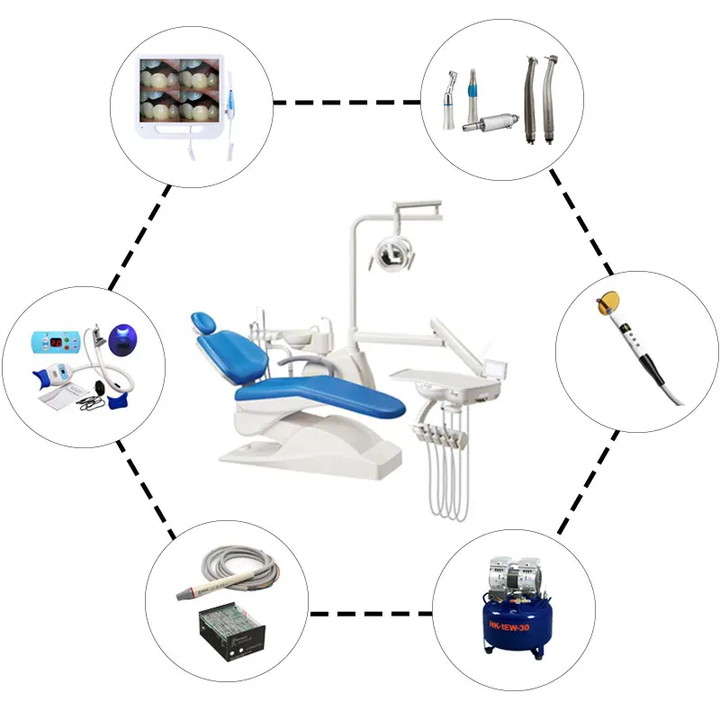 Medical Stomatological Instruments Dental Equipment Electric Dental Chair Unit Dental Chair Machine Dental Chair Kit