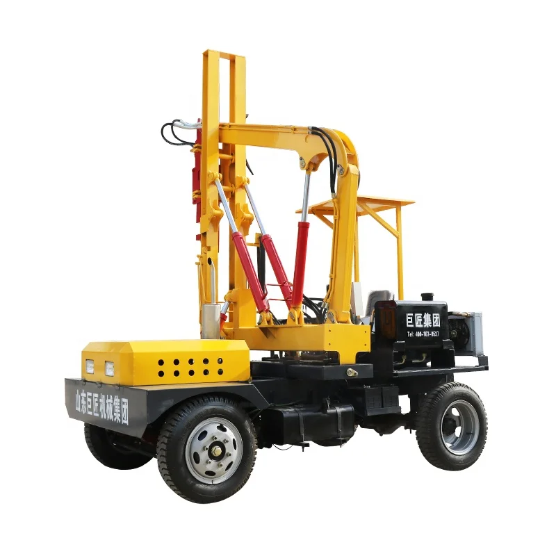 
Highway guardrail installation equipment of pile driver machine 