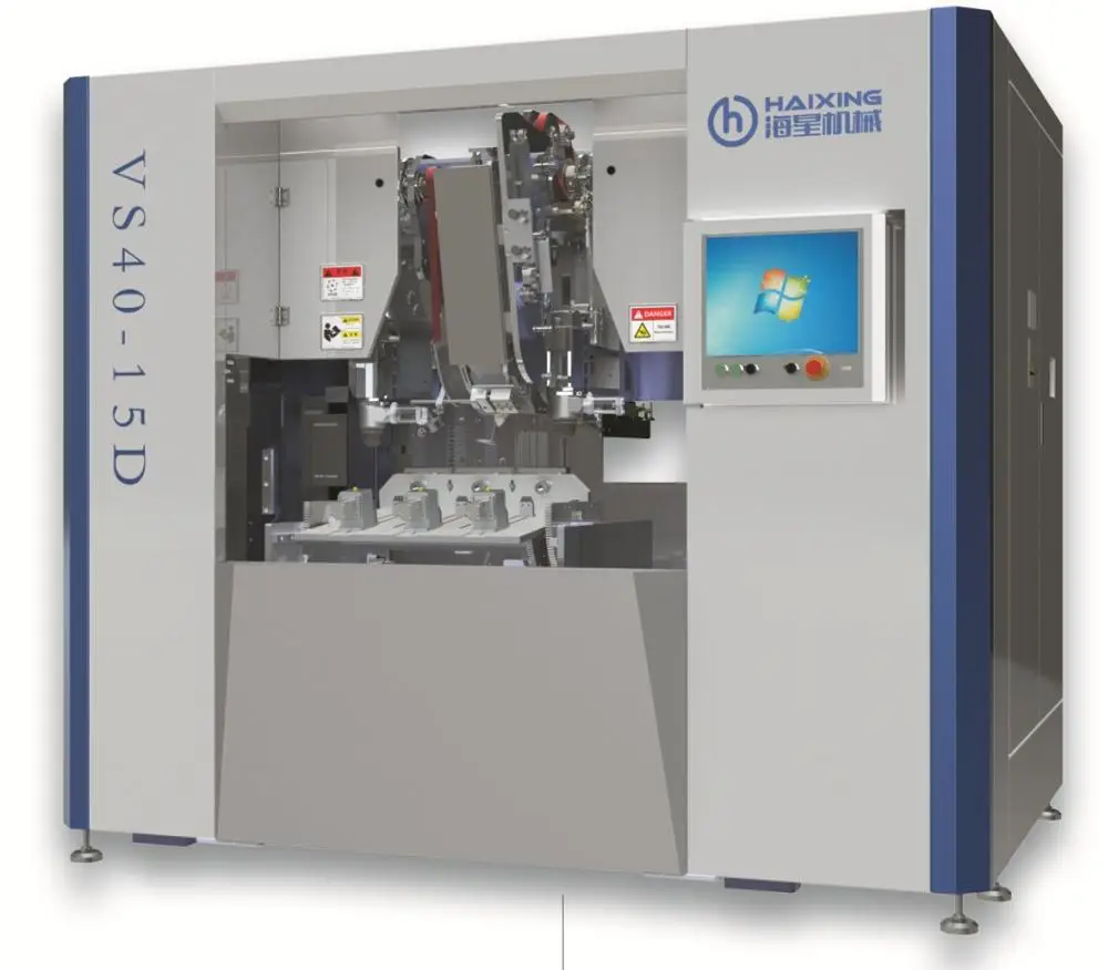 
5 оси 2 сверла и 1 фрезерный станок для щетка для волос (бурение и заполнение) VS40-15D для короткие нити щетка делая машину 