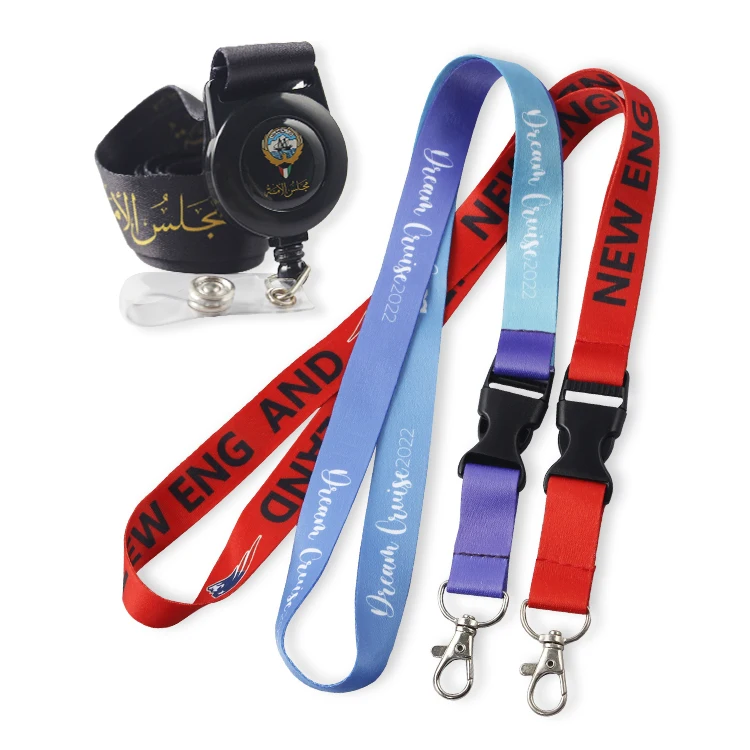 Customize Logo Polyester Lanyard Breakaway Neck Lanyard With Id Card Holder Wholesale Factory Free Sample Cute Fashion Lanyards