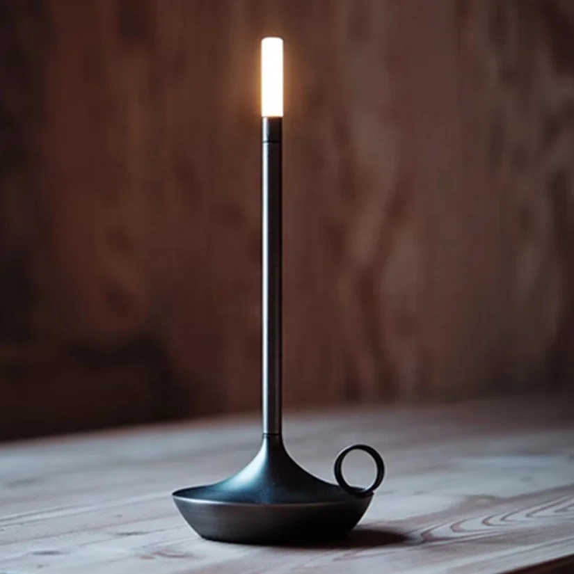 Candlelight Atmosphere LED Table Lamp with Touch Control Creative Night Light for Living Room Decoration