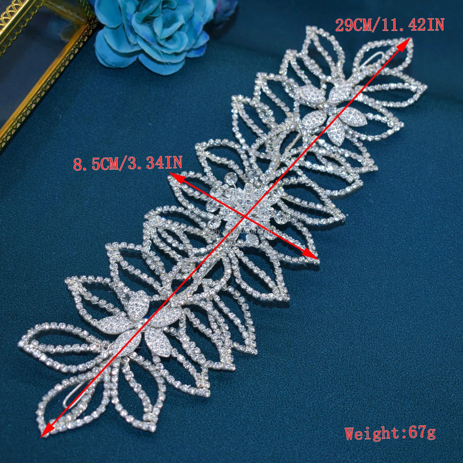 Fashion Sew On Crystal Patches Prom Gown Bodice Rhinestones Beaded Clothes Appliques For Wedding Bridal Dress Decorative