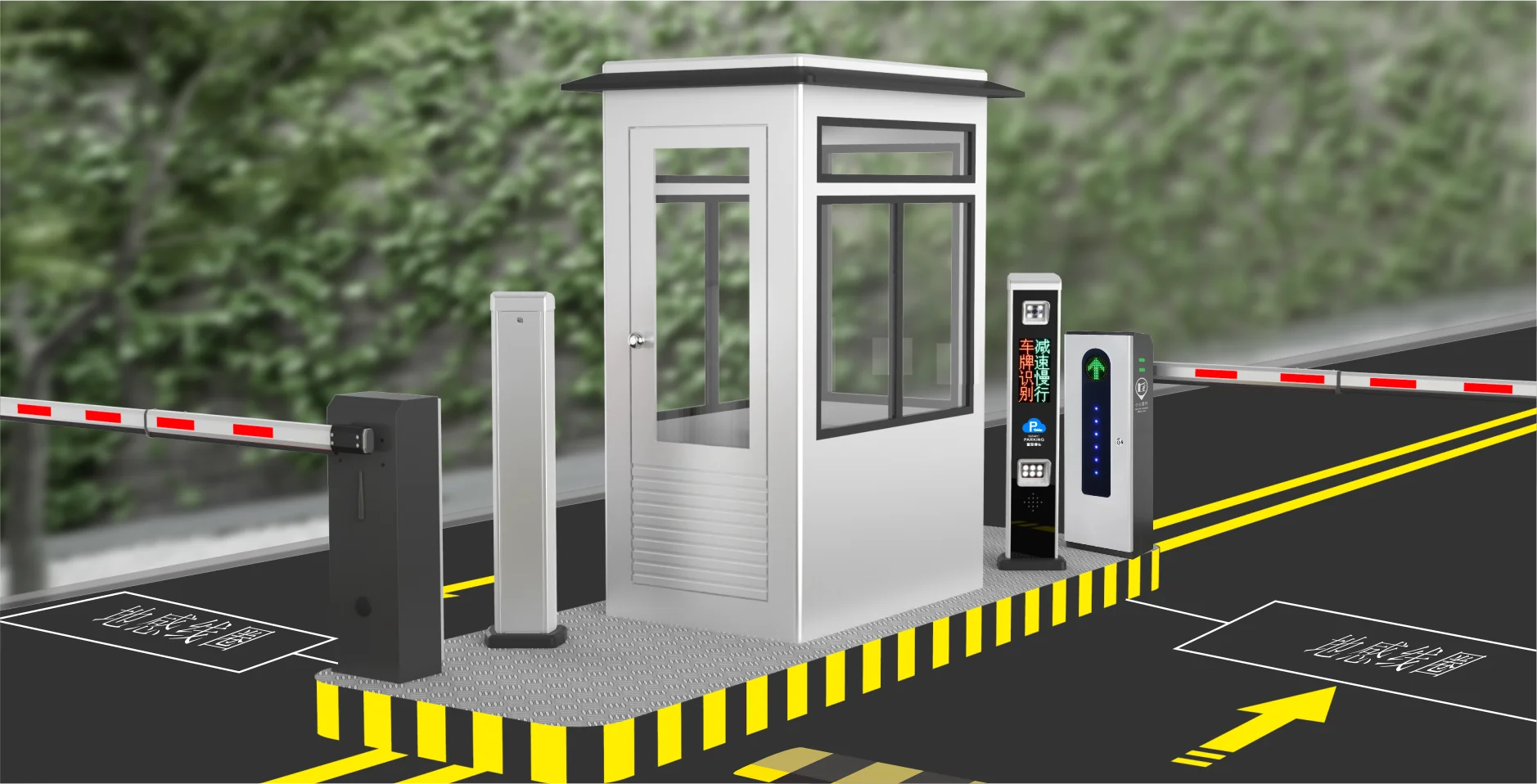 DC24V Servo Motor Barrier Gate Toll Access Control System Automatic Boom Barrier Price