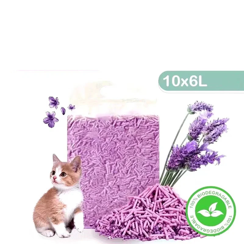 Высокое качество тофу кошачий помет Arena Para Gatos Лаванда Аромат 1 8 кг 2 5 6 л 7 индивидуальная упаковка мм 3 диаметр