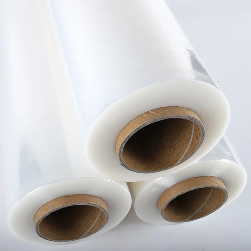 Hot selling support customization PE Plastic stretch film for manual and machine use