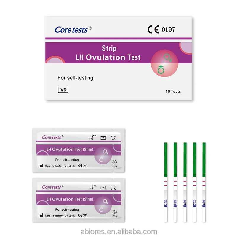 CE approved Coretests LH Ovulation test rapid test for home use self testing