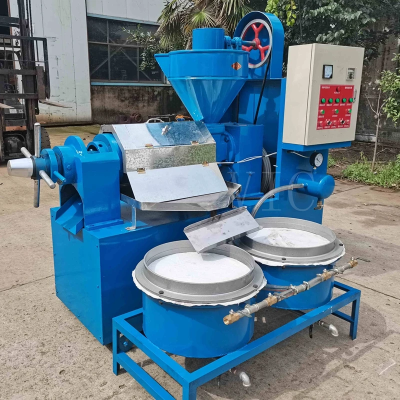 CE certificate 800KG/H palm cotton seed combined screw oil filter press sunflower cooking oil pressing machine