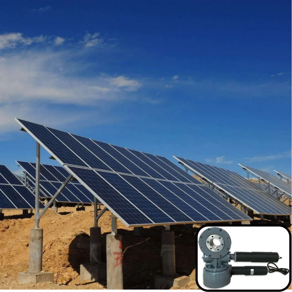 Sdd3 Home Application Dual Axis Solar Tracker System IP66 Waterproof Slewing Drives