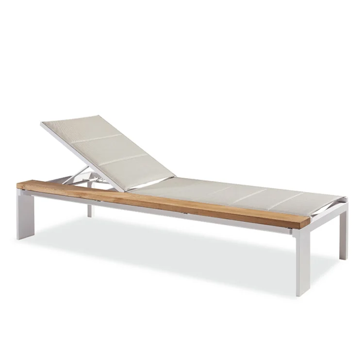 
Патио слинг кресло для отдыха Матовый алюминий используется шезлонг открытый отель Вилла курортный сад бассейн пляжный шезлонг 