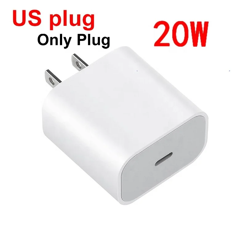 Сетевое зарядное устройство Usb Type-C, 5 В, 9 В, 12 В, 20 Вт, 100-240 В