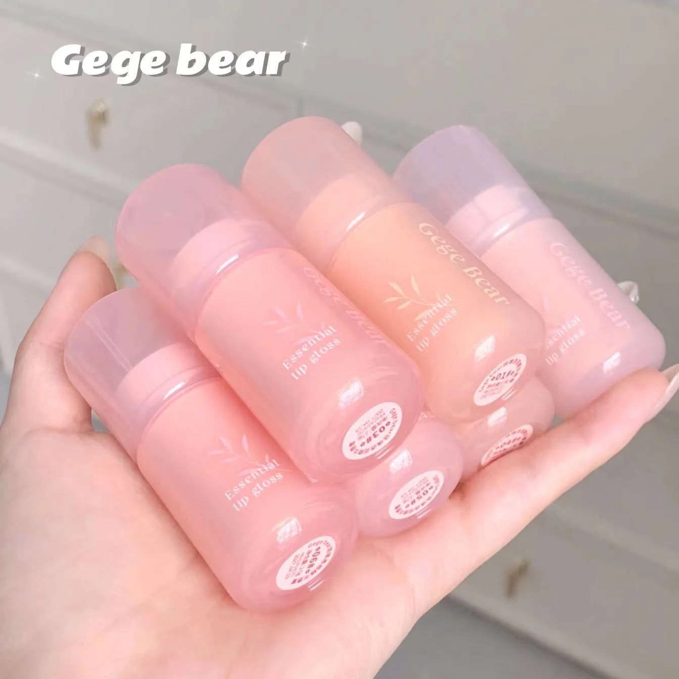 Gege Bear Wholesale Price Jelly Lip Oil Moisturizing Essence Water Mirror Surface Lip Glaze Bright And Tender Lipstick