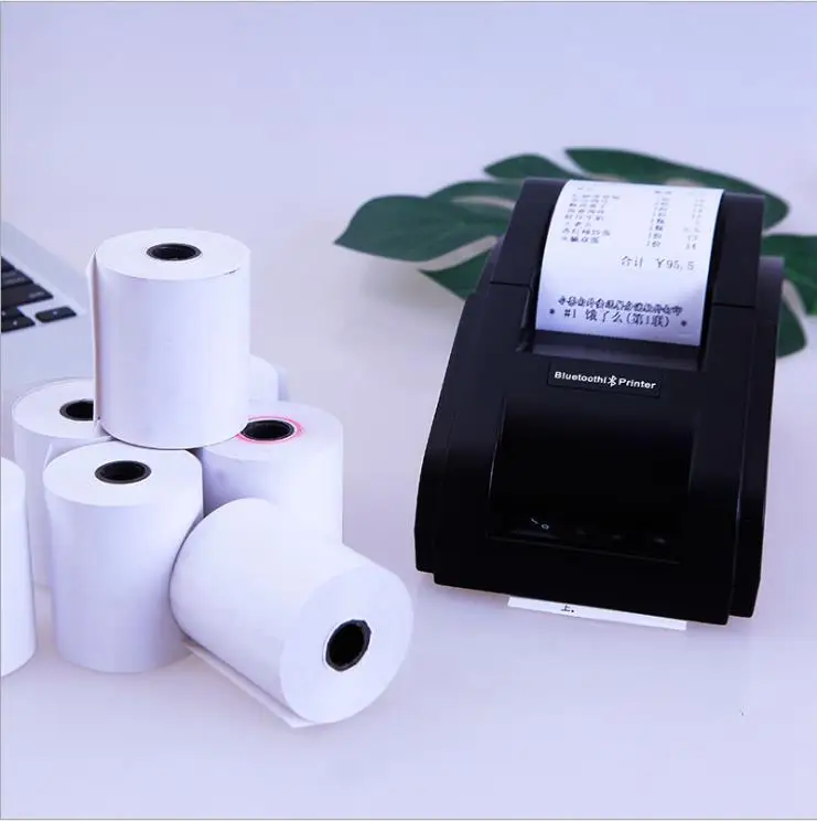 57*40mm Thermal Cashier Paper 100 Rolls/box Custom Made in China Single Cash Register Paper Credit Card Machine High Smoothness