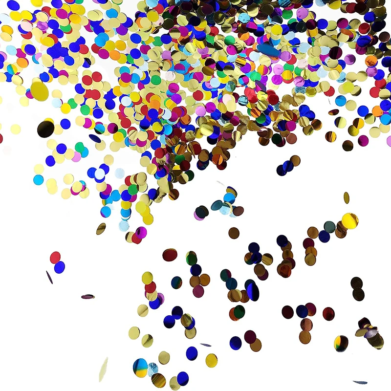 Multicolor Shiny Circle Flameproof Confetti Metal Bulk Wedding Festival Party Decoration