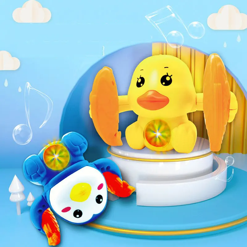New Magic Somersaults Penguin Plastic Tumbling Duck Light Music Baby Electronic Toys