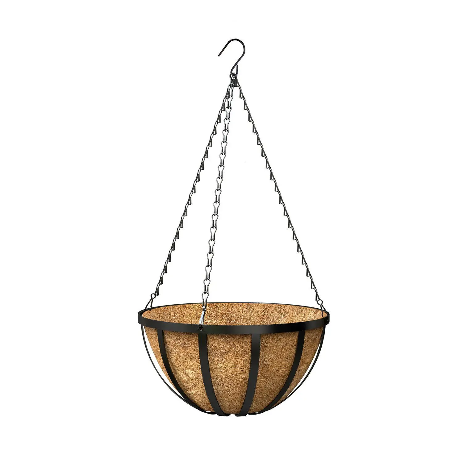 Coconut Coir Hanging Planters Outdoor,Metal Wire Baskets with Coco Liner, Hanging Pots for Plants Indoor