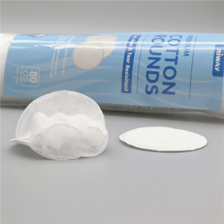 Disposable Round Cosmetic Facial Cotton Pads for Skin Cleaning Disposable Makeup Remover Pads