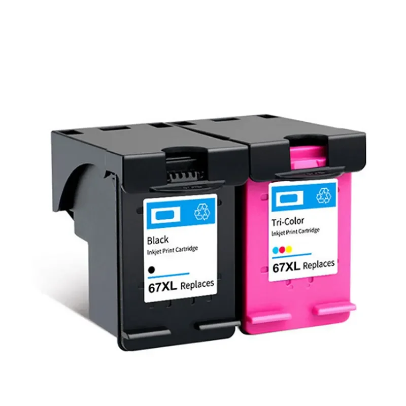 PCI 67XL 67 XL Premium Black Remanufactured Color InkJet Cartridge HP67 For HP ENVY 6000 DeskJet 1255 2700 Printer