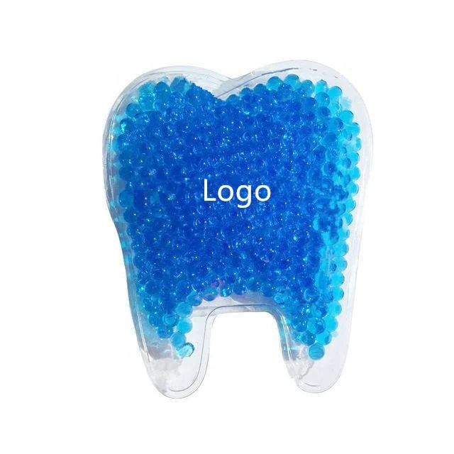 2023 Custom Logo Small Ice pack Tooth shape cold pack or customized shape blue gel ice pack for Cold compress Physical therapy