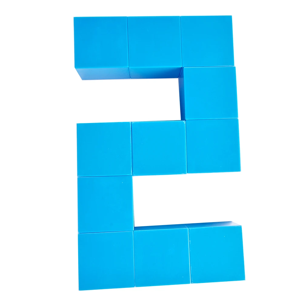 STEAM Teaching Aid Educational Toy Magnetic Cube Digital 48pcs Kids Puzzle Colorful 3D Magnetic Cube Building Blocks Toys