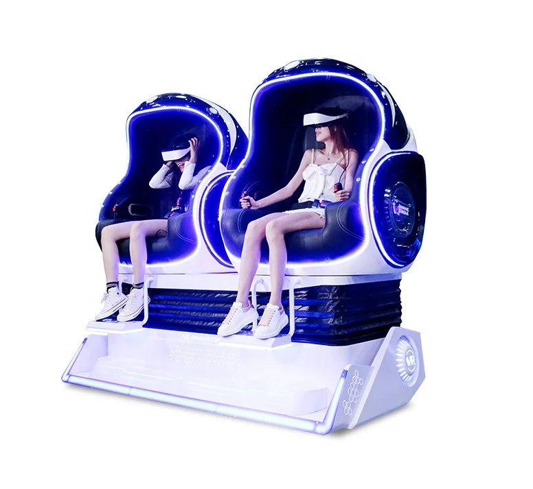 ShallxR Virtual simulator 9d Cinema Vr Roller Coaster Chair 9dvr Electric egg chair 9d vr flight simulator