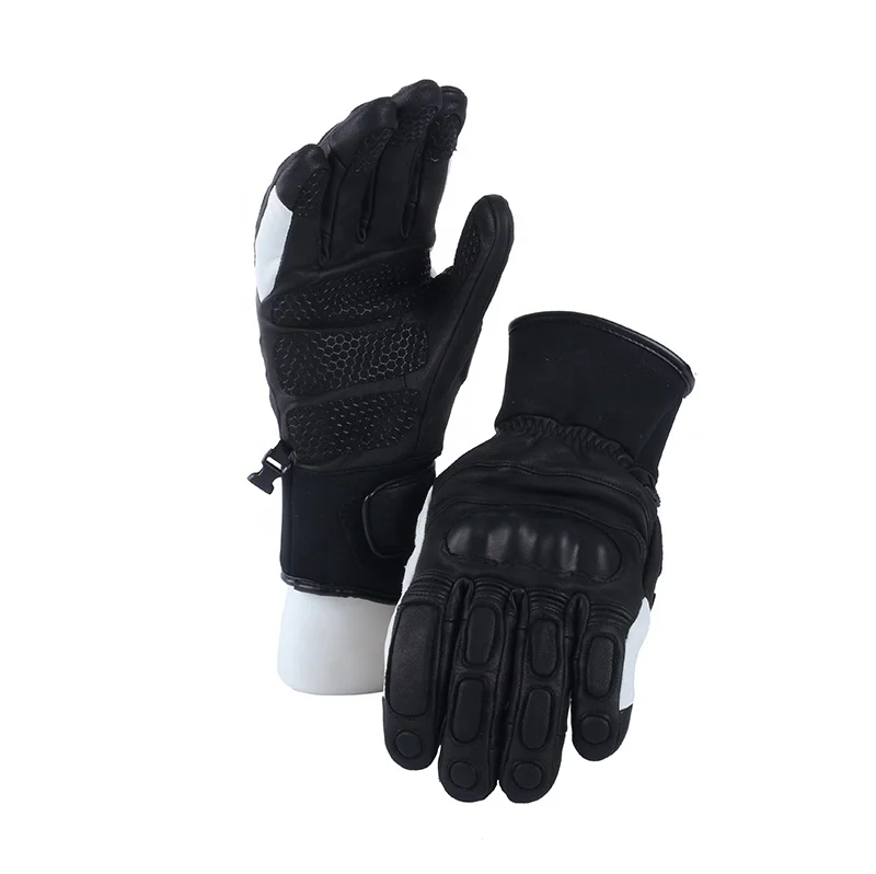Waterproof leather full finger kart racing gloves