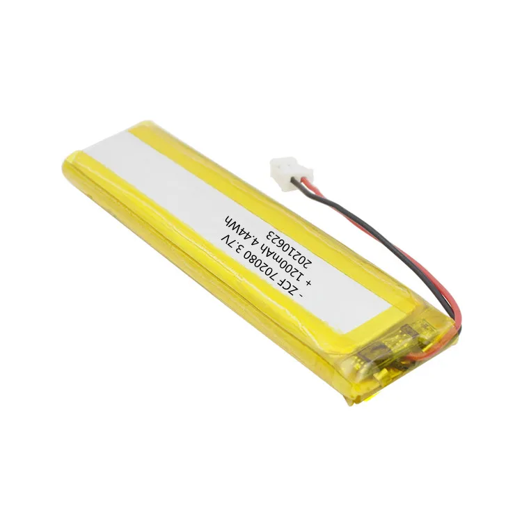 KC Certified ZCF702080 1200mAh 3.7V Rechargeable Lithium ion Li-polymer Battery for Tablet/eBook Reader